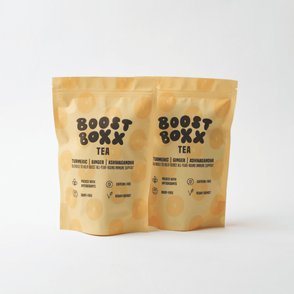 Double bundle of turmeric and ginger tea for immune support