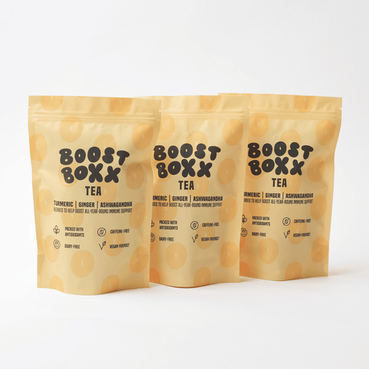 Triple pack of turmeric tea bags for natural immune support